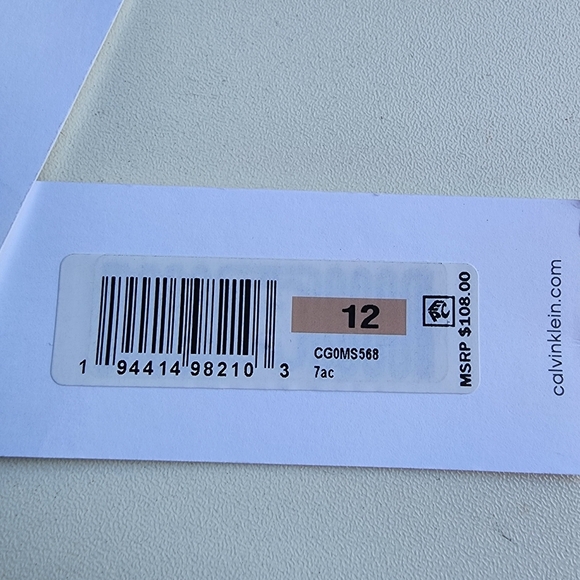 NWT $108 Calvin Klein Swimwear Starburst Shiny Purple Eggplant Swimsuit Size 12 - Picture 12 of 16